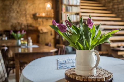 Photo d'ambiance bouquet de tulipes 