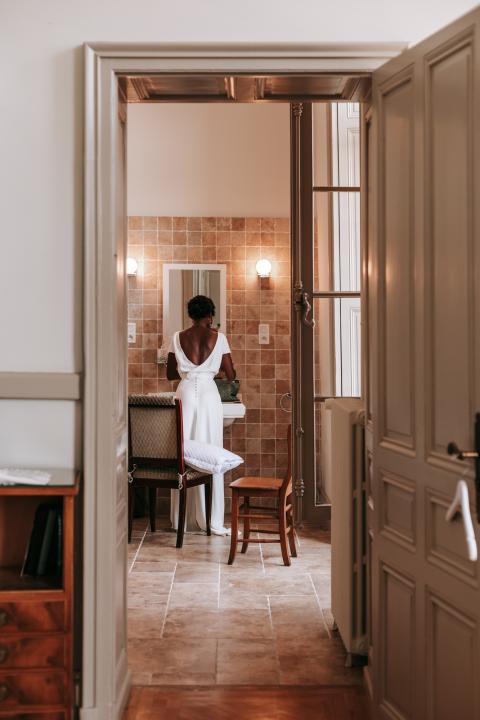 Préparatifs de la mariée